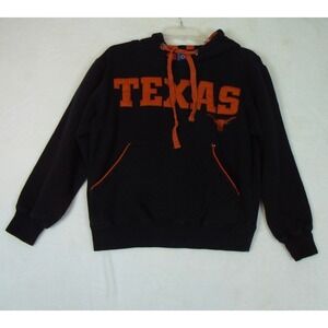 Texas Longhorns Hoodie Sweatshirt Black Spellout Classic Champs Sz XS NCAA Adult